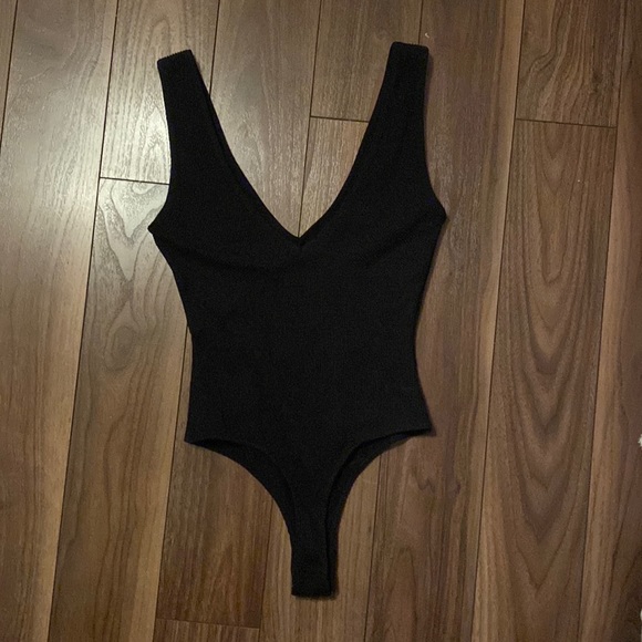 Dynamite Never Worn Ribbed Black Bodysuit - Picture 1 of 2